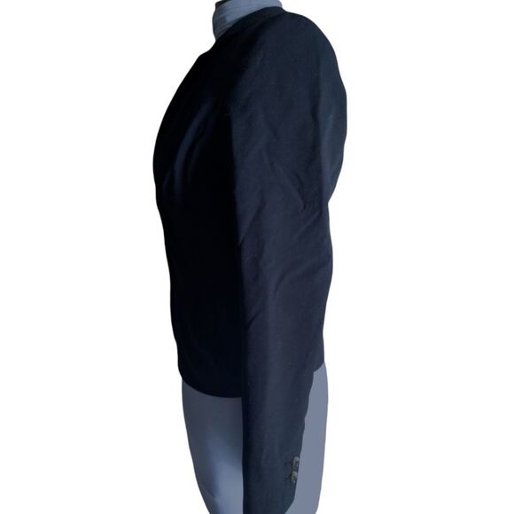 H&M Black Soft Blazer Jacket with Tulip Hem - Picture 3 of 13